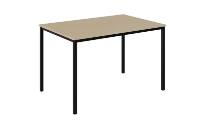 JPT 120 Jídelní stůl 1200 x 800 mm, deska bříza irská / podnož černá